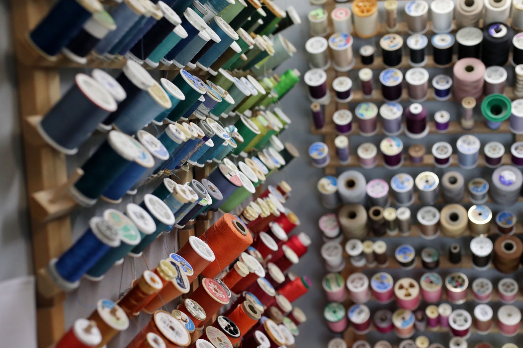 Spools of thread